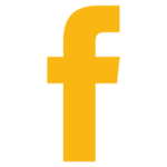the letter f in a warm tone yellow